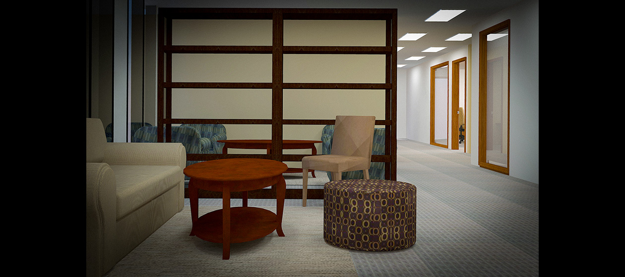3D Rendered Office